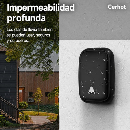 Timbre Inalámbrico Doble Autónomo. No Requiere Pila. Exito C