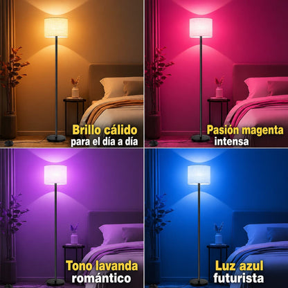 Lámpara De Piso Pie Inteligente Moderna Con Bombillo