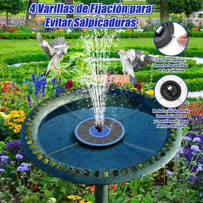 Fuente De Agua Decorativa Solar.