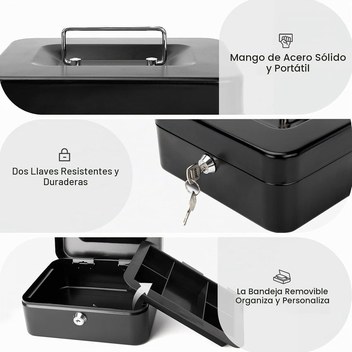 Caja De Seguridad Para Efectivo De Acero