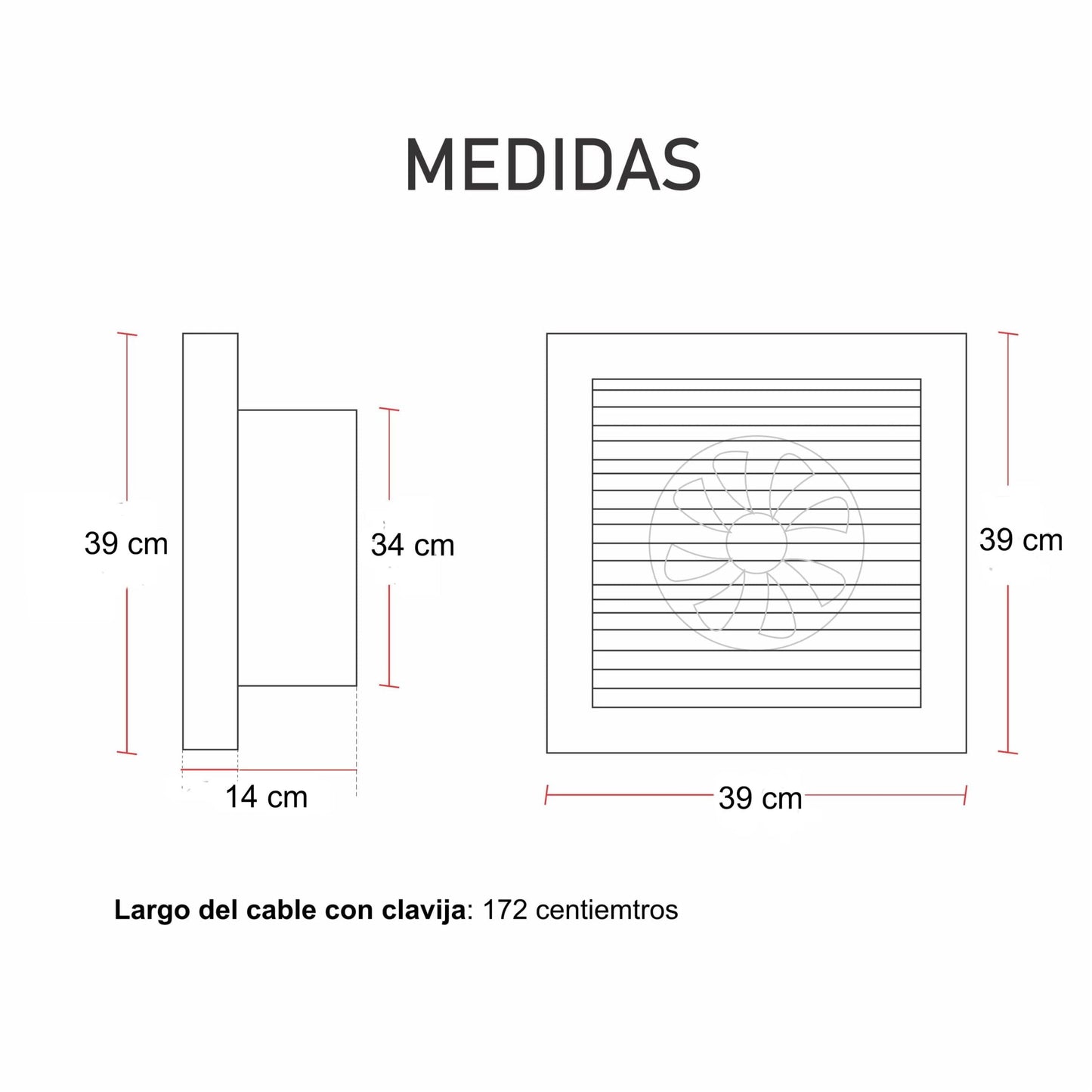 Extractor De Aire, Olores Para Baño Cocina Industrial 12pulg Blanco