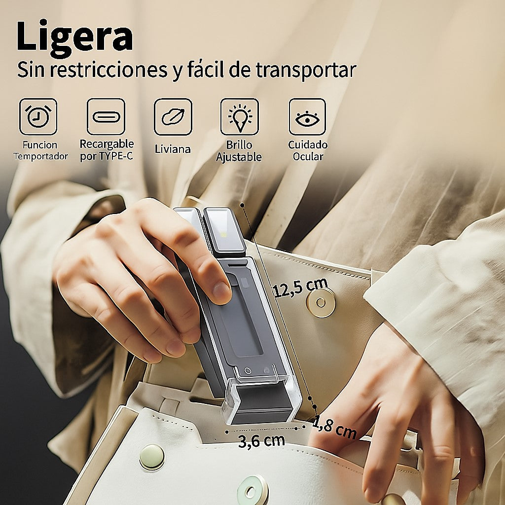Lampara De Mesa De Clip Para Lectura De Libros, Etc.