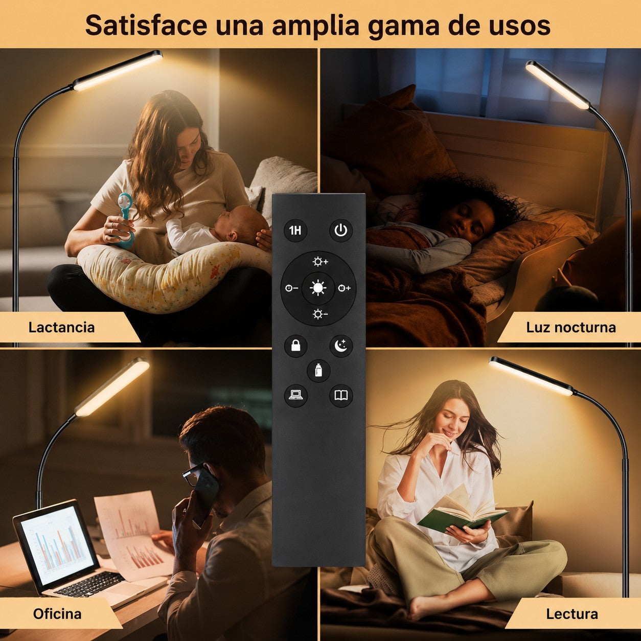 Lámpara De Pie Cuello De Cisne Led. Exito Corp
