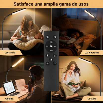 Lámpara De Pie Cuello De Cisne Led. Exito Corp