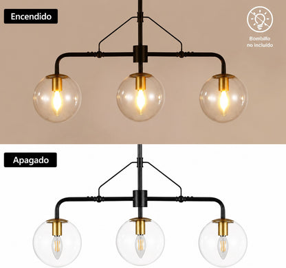 Lámpara Techo Colgante Tipo Industrial Moderno Minimalista De Lujo