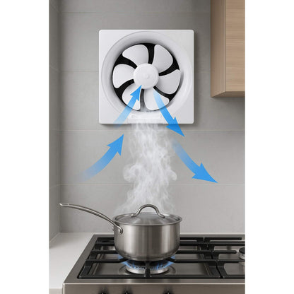 Extractor De Aire Industrial Para Baño, Cocina. 10 Pulgadas Blanco