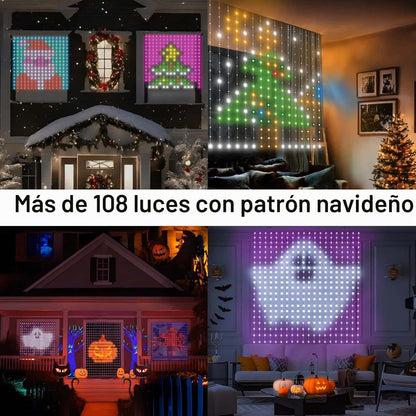 Malla De Navidad Inteligente Control  App Forma Figuras