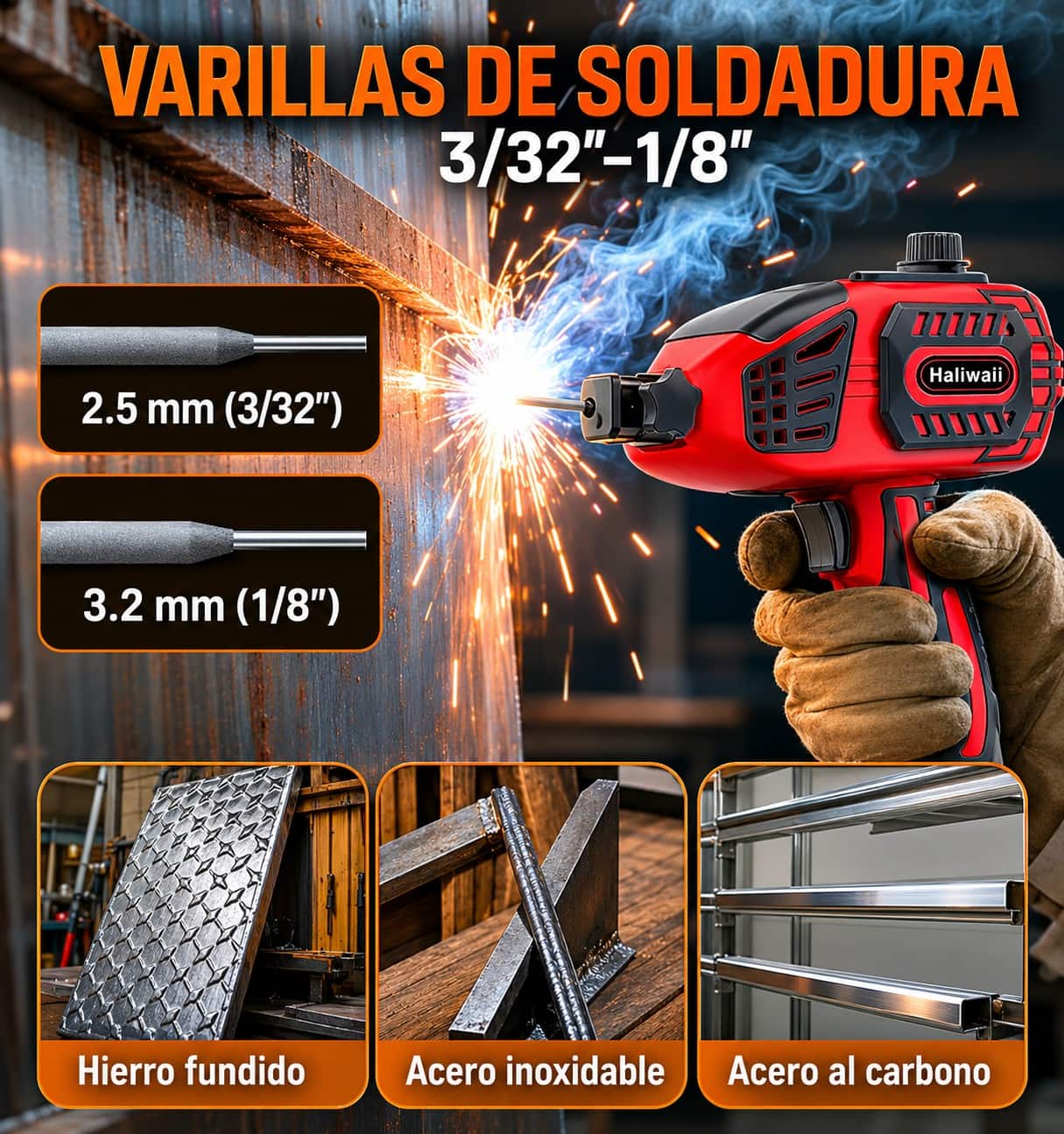 Soldador Laser Inversor Portátil De Mano 120a Con Accesorios