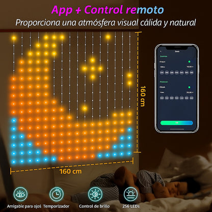 Malla De Navidad Inteligente Control  App Forma Figuras