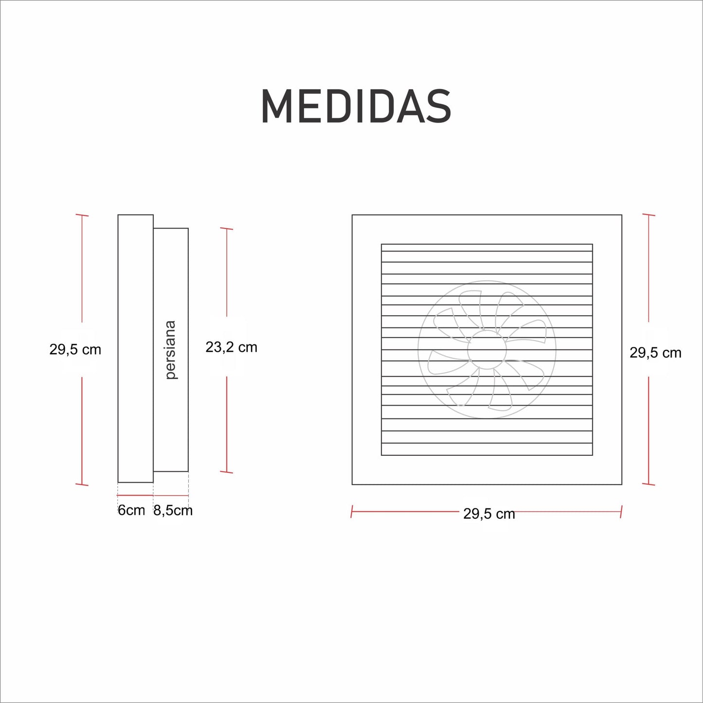 Extractor De Aire Industrial 8 Pulgadas