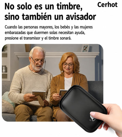 Timbre Inalámbrico Doble Autónomo. No Requiere Pila. Exito C