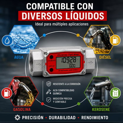 Caudalímetro Medidor Flujo 2'' Combustible Líquidos Químicos