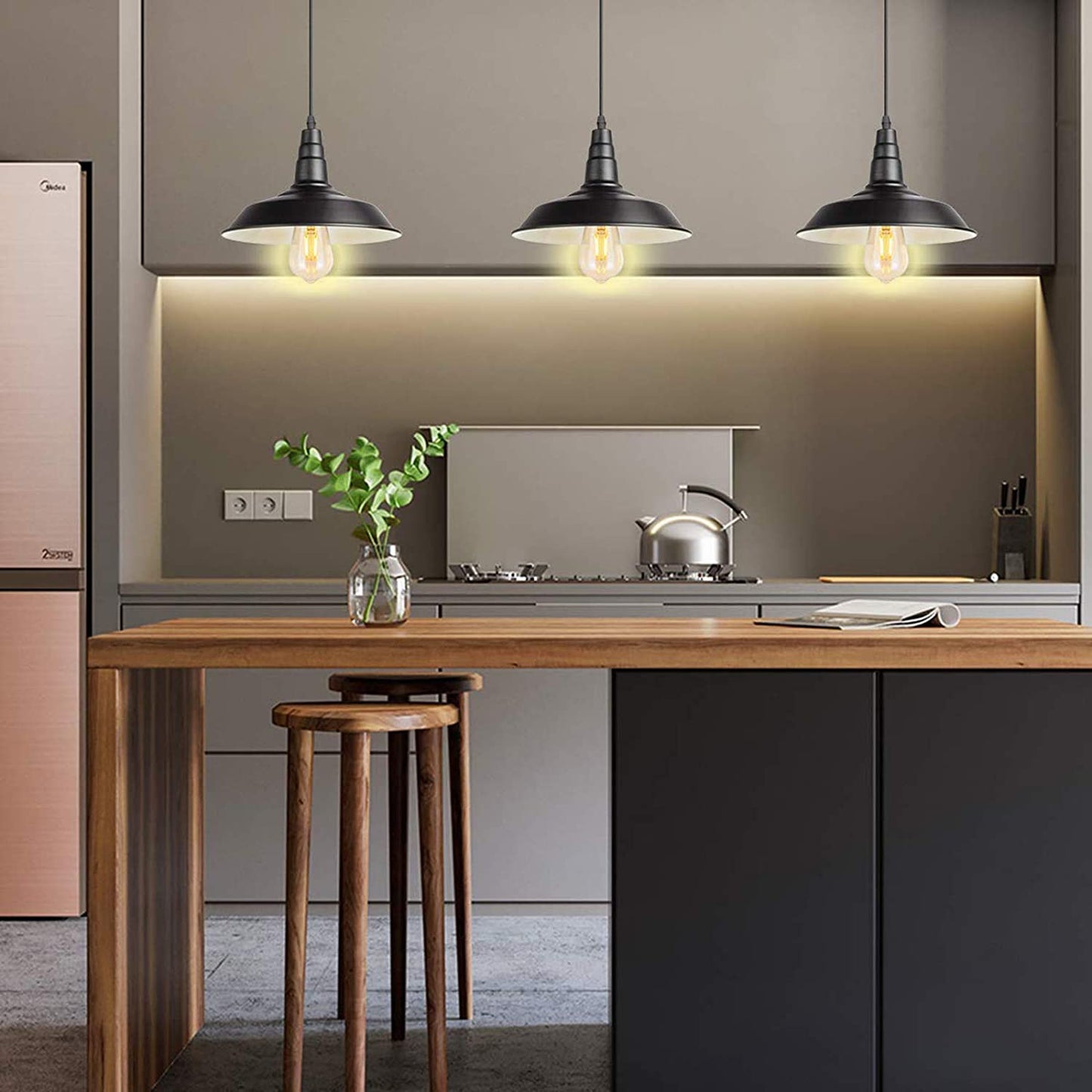 Lampara De Techo Campana Vintage Colgante Estilo Antiguo