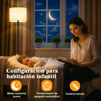 Lámpara De Piso Pie Inteligente Moderna Con Bombillo