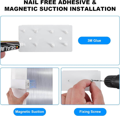 Lámpara De Pared Inhalambrica Tactil Moderna.