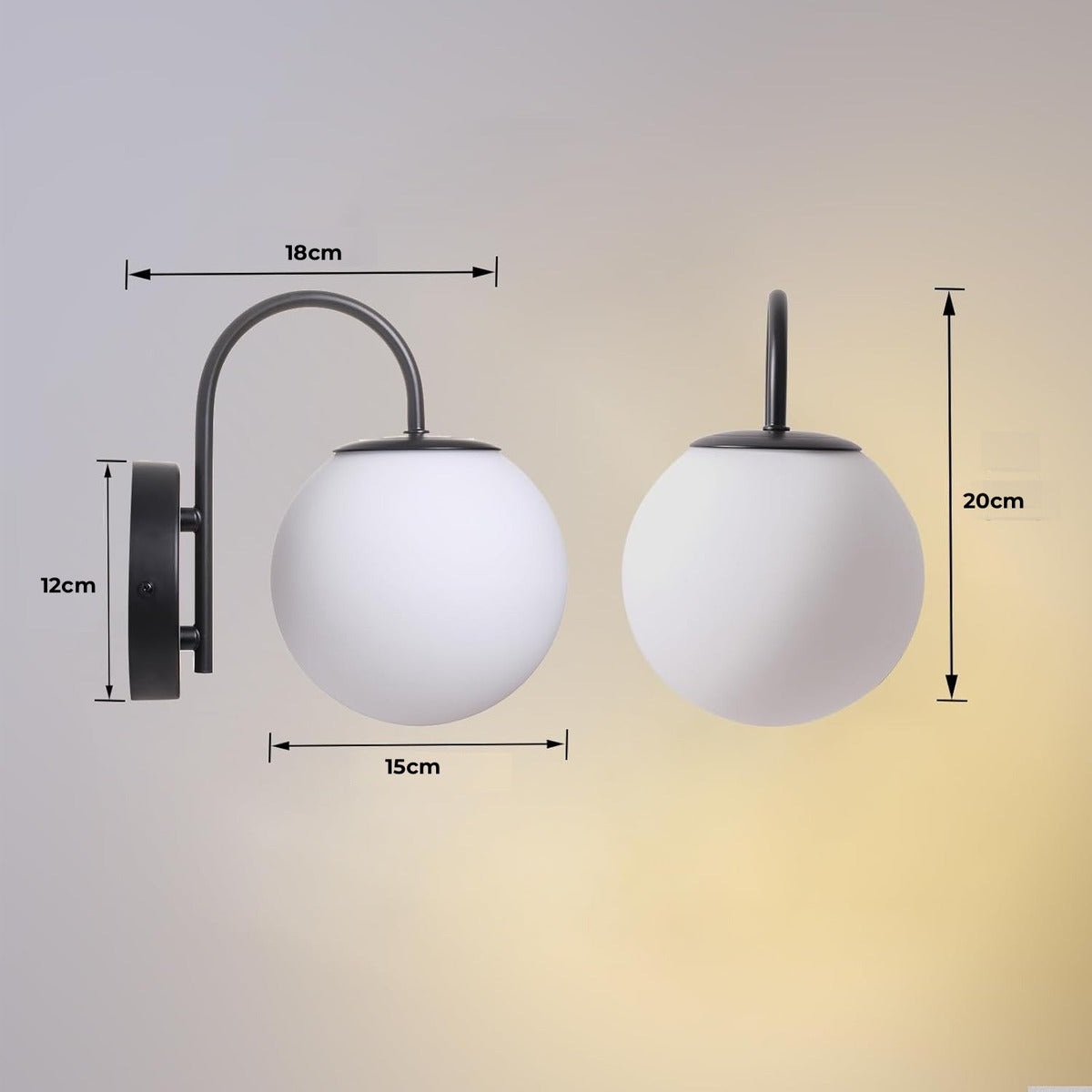 Lámpara De Pared Decortiva De Lujo Modelo Aposento
