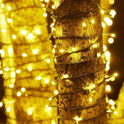Luces Navidad 500 LED 50 Metros Solar Exterior Control