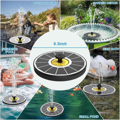 Fuente De Agua Decorativa Solar.