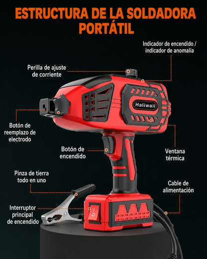 Soldador Laser Inversor Portátil De Mano 120a Con Accesorios
