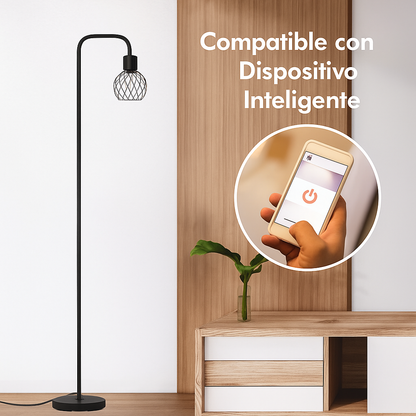 Lámpara De Piso Para Sala Vintage Altura Ajustable