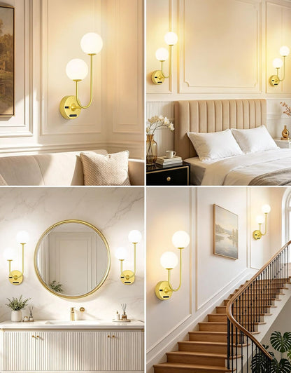 Lámpara Aplique Pared Led Recargable Con Control Remoto
