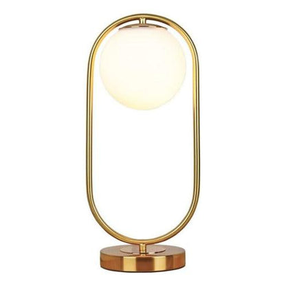 Lámpara De Mesa Moderna Nórdica Modelo Moon Dorada
