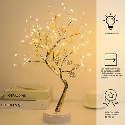 Lámpara De Mesa De Noche Decorativa Diseño Árbol