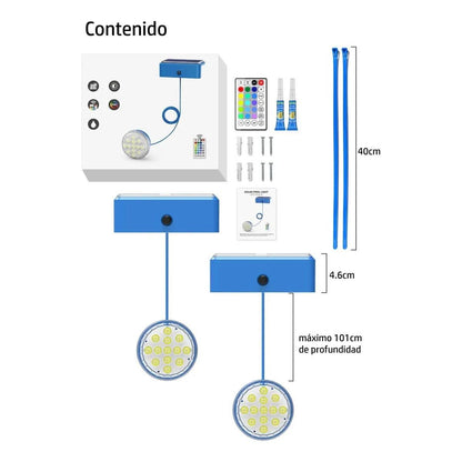 Balas Sumergibles Solares Para Piscinas X 2 Unidades