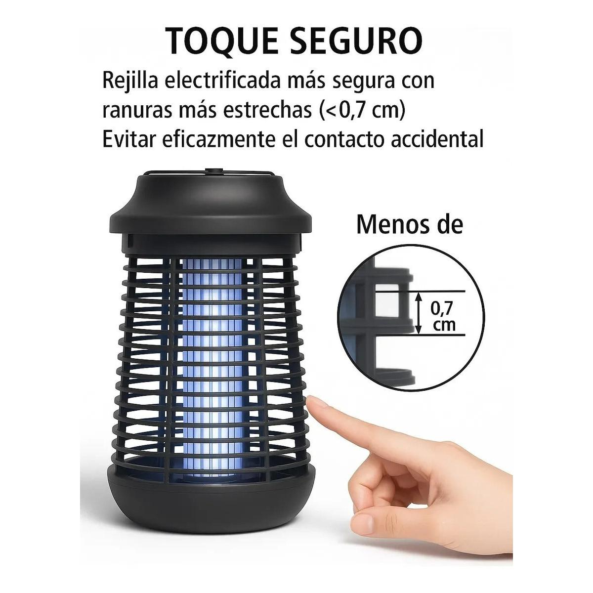 Lámpara Mata Zancudos Mosquitos Moscas Insectos Luz Uv 4200v