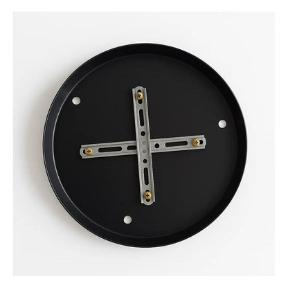 Tapa Plafon De Techo Para Lamparas Circular Color Negro