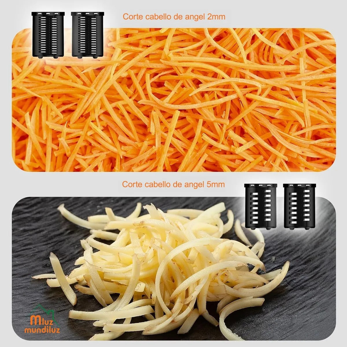 Rallador Rebanador De Queso Eléctrico Profesional De 300 W