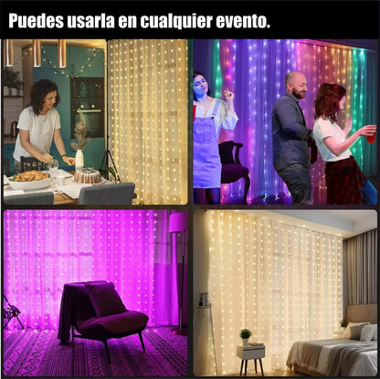 Malla De Navidad Inteligente Control  App Forma Figuras