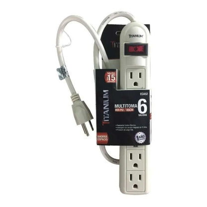 Multitomas Electrico 6 Entradas Con Protección