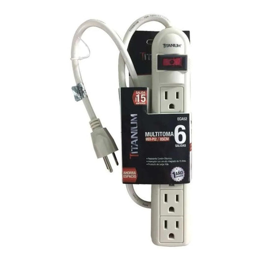 Multitomas Electrico 6 Entradas Con Protección
