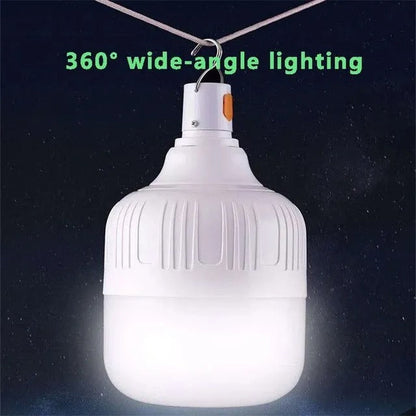 Bombillo Led De Emergencia Portatil Recargable Usb 20w 6500k