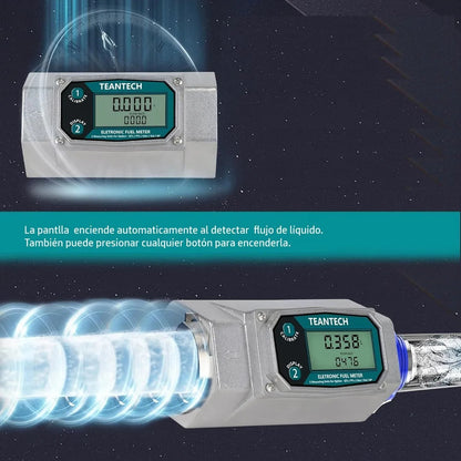 Caudalímetro Medidor Flujo 1'' Combustible Líquidos Químicos