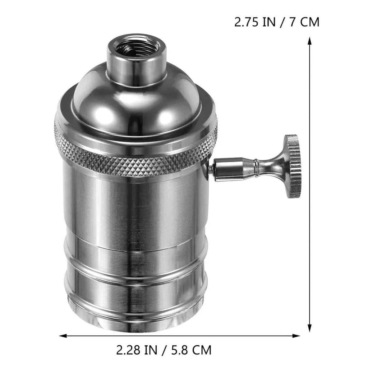 Portalampara Roseta Decorativa Vintage Para Lampara Plata
