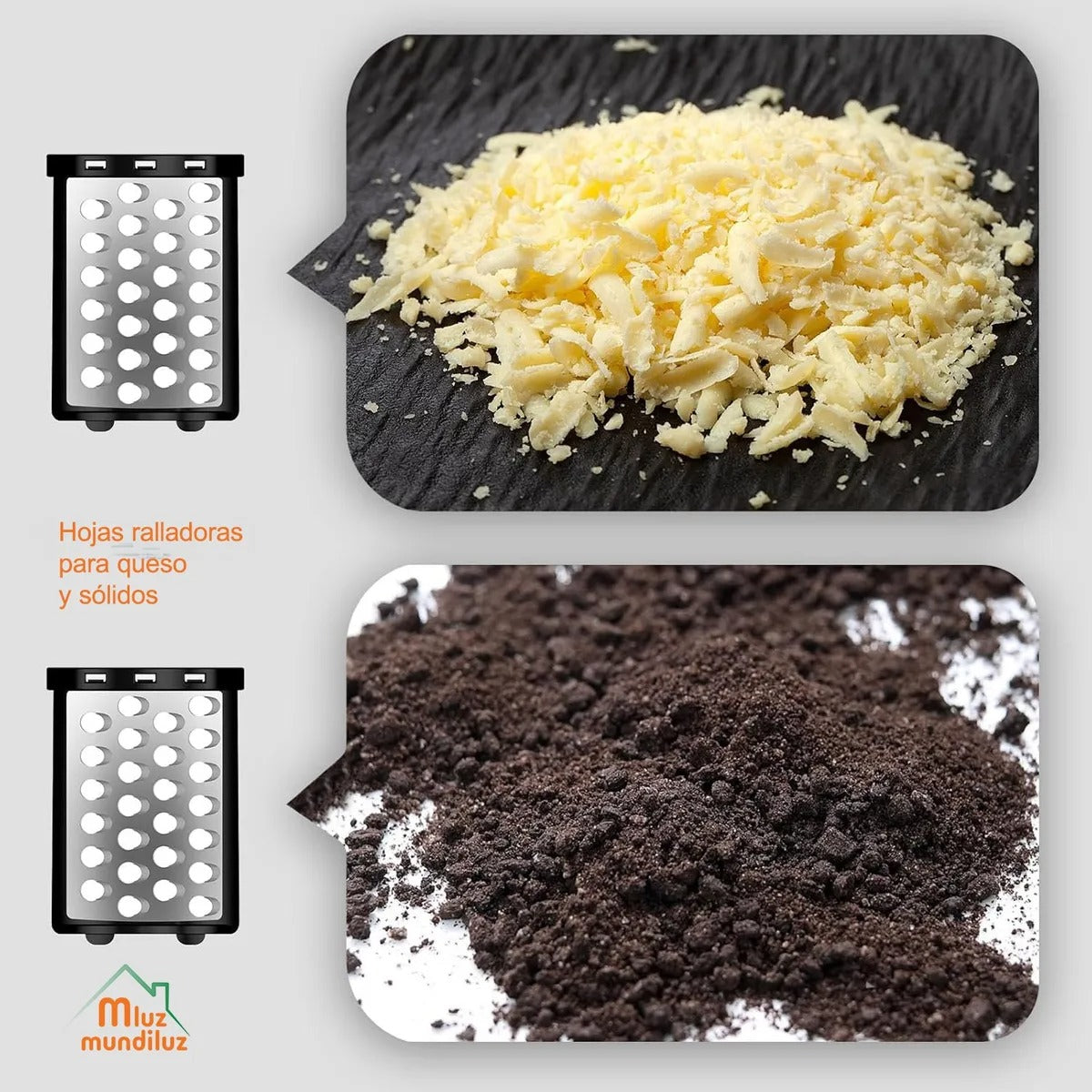 Rallador Rebanador De Queso Eléctrico Profesional De 300 W