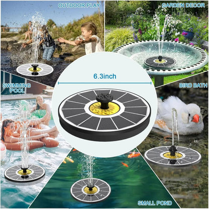 Fuente De Agua Decorativa Solar.