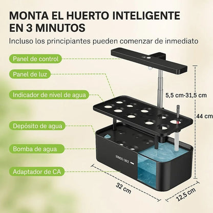 Sistema Cultivo Hidroponico Plantas Flores Frutas Verduras
