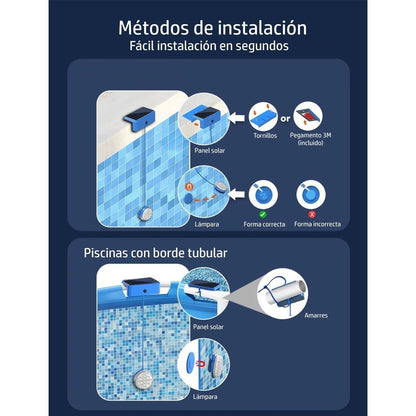 Balas Sumergibles Solares Para Piscinas X 2 Unidades