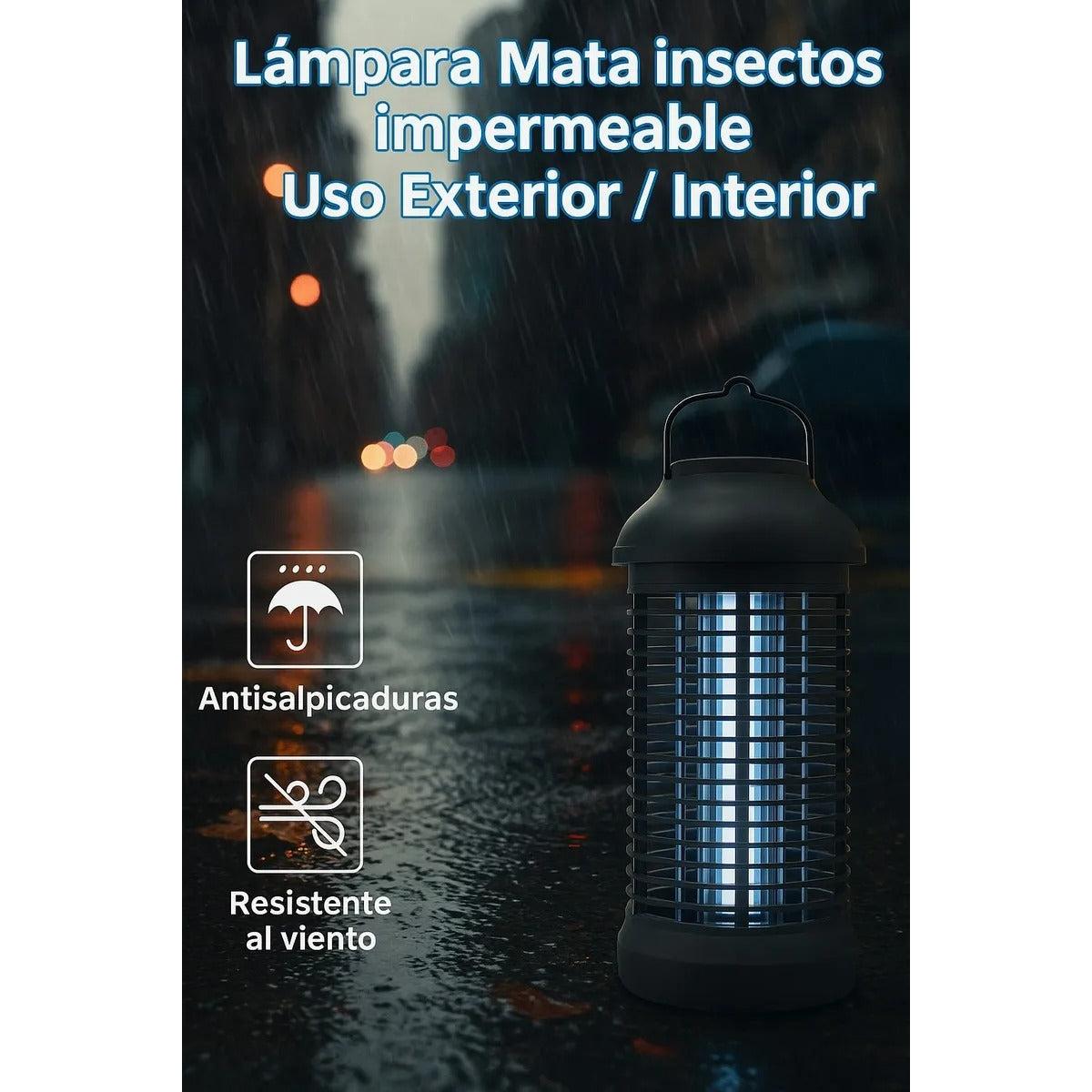 Lámpara Mata Zancudos Mosquitos Moscas Insectos Luz Uv 4200v