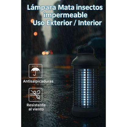Lámpara Mata Zancudos Mosquitos Moscas Insectos Luz Uv 4200v