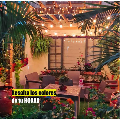 Extension Bombillos Vintage Led Exteriores Con Conector