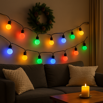 Guirnalda Extensión Luces Navidad Multicolor