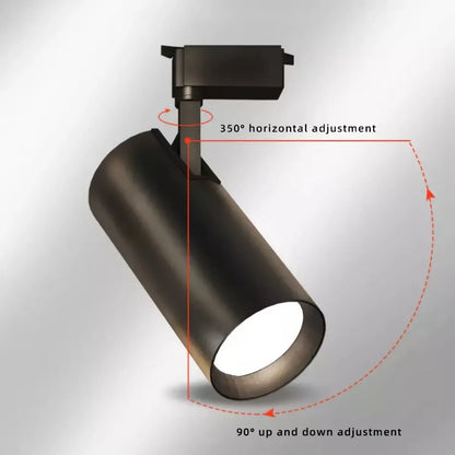 Lámparas Tipo Spot Con Riel De 1m X 3 Unid De 10w.