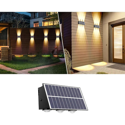 Lámpara Aplique De Pared Solar Tipo Lupa Para Exteriores