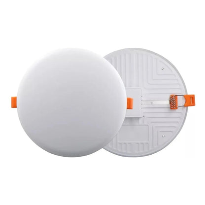 Panel Led 18w Incrustar Redondo Luz Blanca Borde Infinito