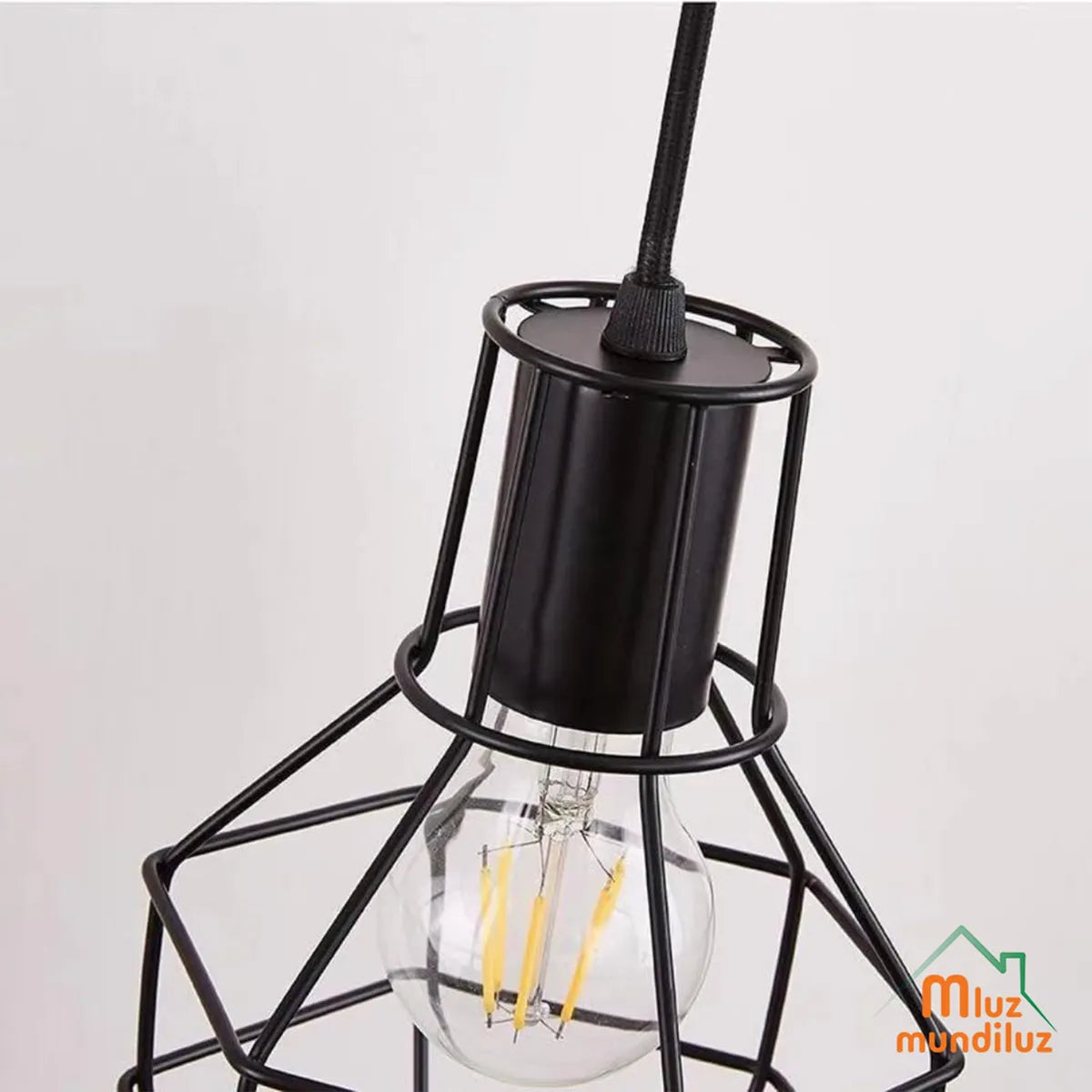 Lampara De Pared Aplique Vintage Modelo Cage