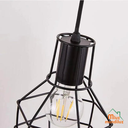Lampara De Pared Aplique Vintage Modelo Cage